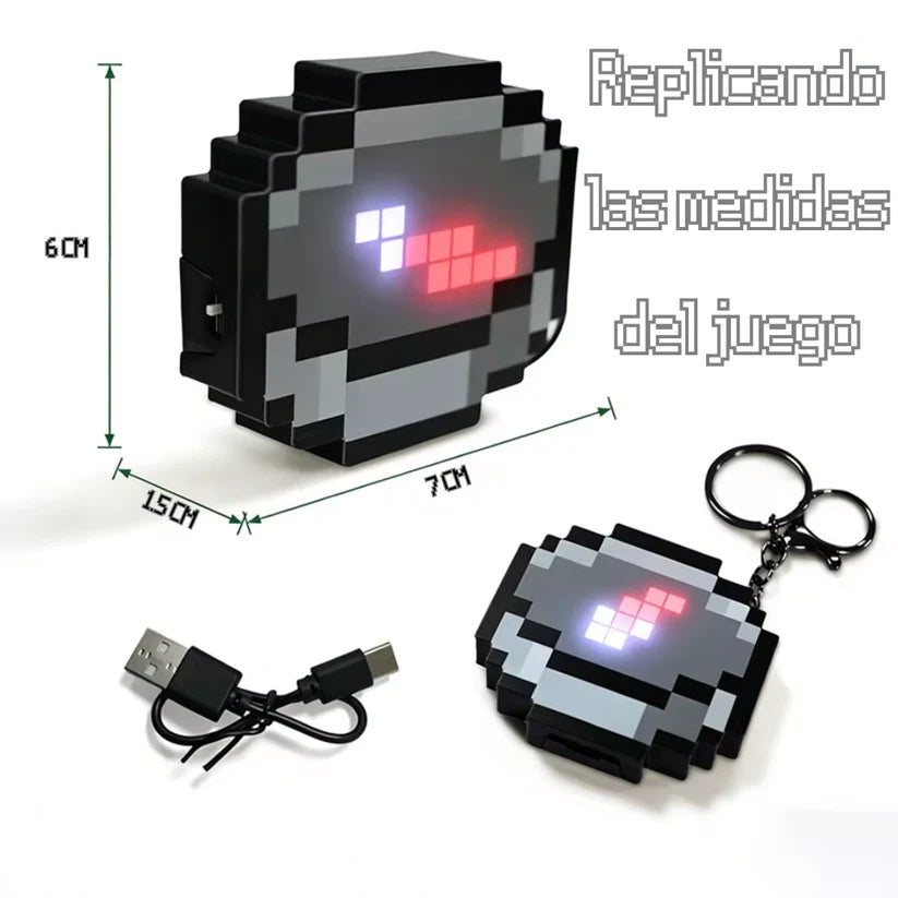 LLAVERO LED INSPIRADO EN MINECRAFT