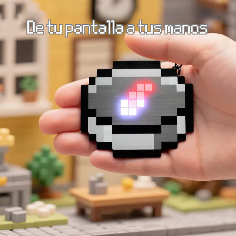 LLAVERO LED INSPIRADO EN MINECRAFT